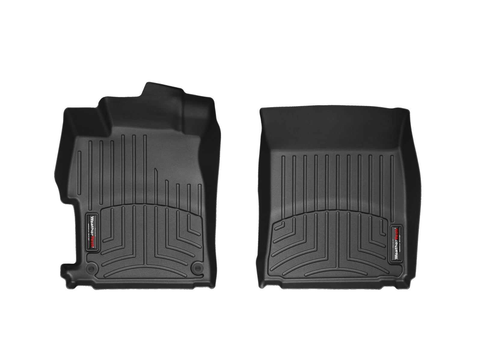 WeatherTech Custom Fit FloorLiners compatible with Honda Civic, Civic Si - 1st Row (Driver & Passenger), Black