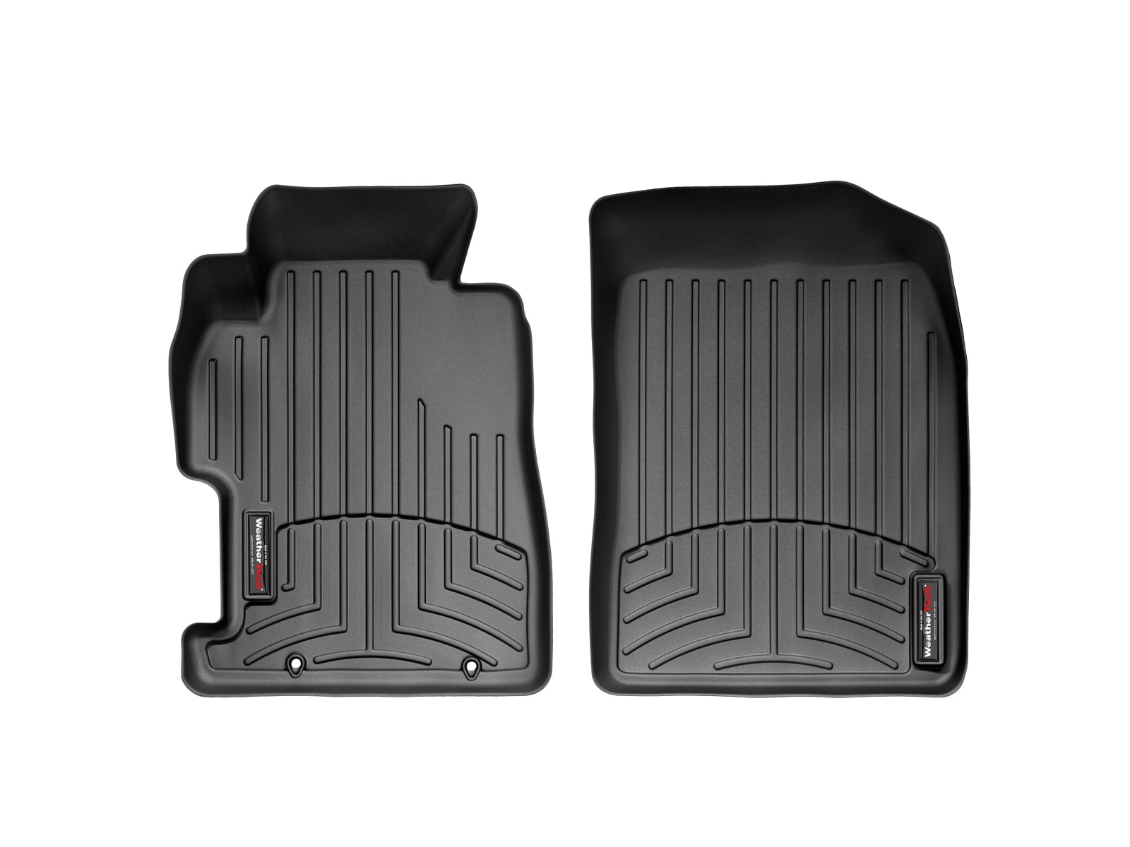 WeatherTech Custom Fit FloorLiners compatible with Honda Civic Si, Civic - 1st Row (Driver & Passenger), Black