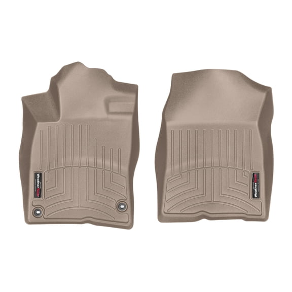 WeatherTech Custom Fit FloorLiners compatible with Honda Civic, Civic Si - 1st Row (Driver & Passenger), Tan