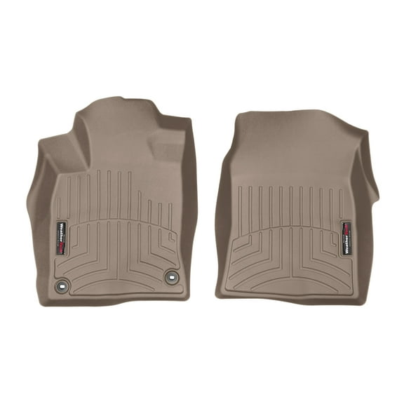 WeatherTech Custom Fit FloorLiners compatible with Honda Civic Type R, Civic, Civic Si - 1st Row (Driver & Passenger), Tan