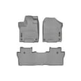 thumbnail image 1 of WeatherTech Custom Fit FloorLiners compatible with Honda Passport, Pilot - 1st & 2nd Row, Grey, 1 of 5
