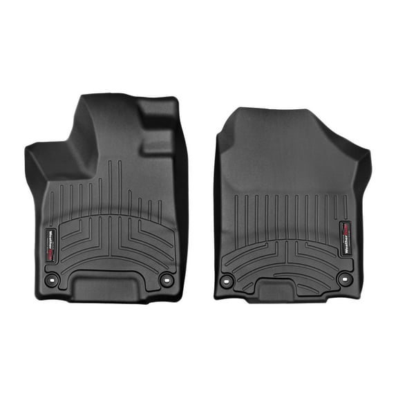 WeatherTech Custom Fit FloorLiners compatible with Honda Passport, Pilot - 1st Row (Driver & Passenger), Black