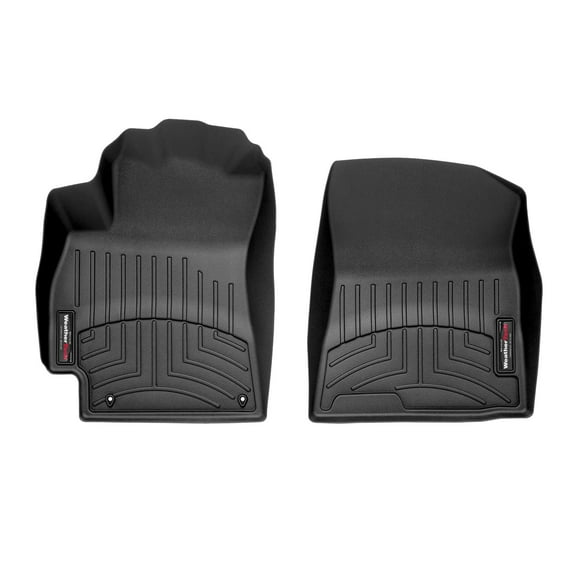 WeatherTech Custom Fit FloorLiners compatible with Hyundai Elantra Hybrid, Elantra, Elantra N - 1st Row (Driver & Passenger), Black