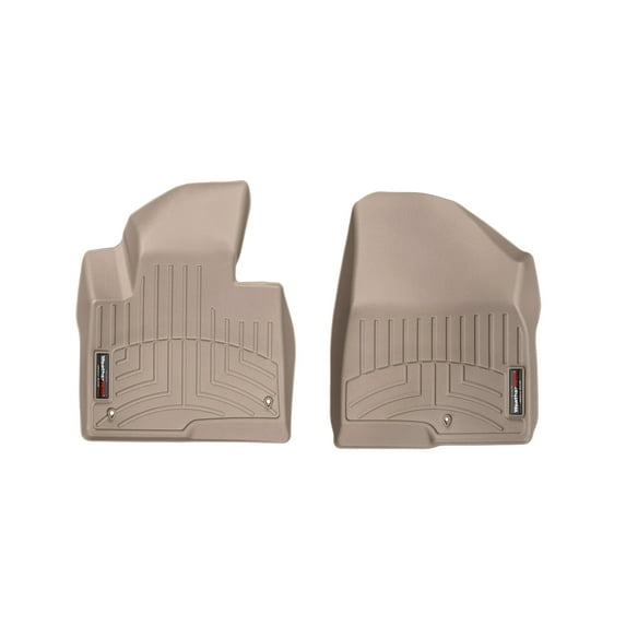 WeatherTech Custom Fit FloorLiners compatible with Hyundai Santa Fe XL, Santa Fe - 1st Row (Driver & Passenger), Tan