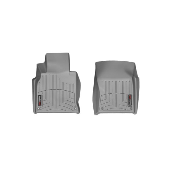 WeatherTech Custom Fit FloorLiners compatible with Infiniti M, Q70 - 1st Row (Driver & Passenger), Grey