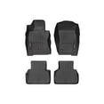 thumbnail image 1 of WeatherTech Custom Fit FloorLiners compatible with Infiniti Q50, Q60 - 1st & 2nd Row (2-pc. Rear Liner), Black, 1 of 5