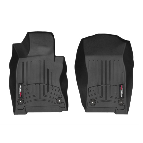 WeatherTech Custom Fit FloorLiners compatible with Infiniti Q50, Q60 - 1st Row (Driver & Passenger), Black
