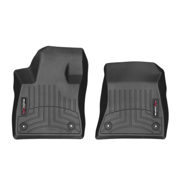 WeatherTech Custom Fit FloorLiners compatible with Infiniti QX50, QX55 - 1st Row (Driver & Passenger), Black