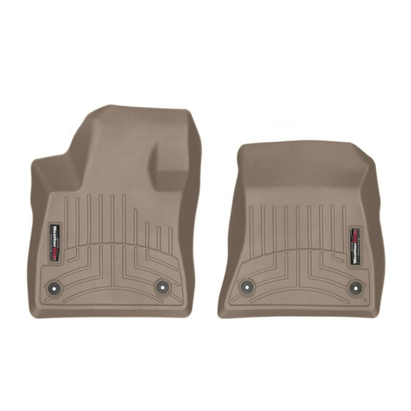 WeatherTech Custom Fit FloorLiners compatible with Infiniti QX50, QX55 - 1st Row (Driver & Passenger), Tan
