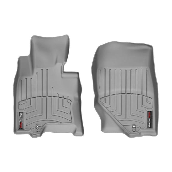 WeatherTech Custom Fit FloorLiners compatible with Infiniti FX, QX70 - 1st Row (Driver & Passenger), Grey