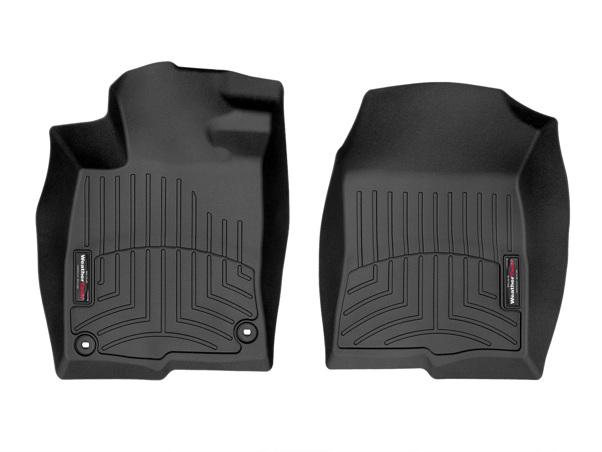 WeatherTech Custom Fit FloorLiners compatible with Civic, Civic Si, Integra, Integra Type S - 1st Row (Driver & Passenger), Black