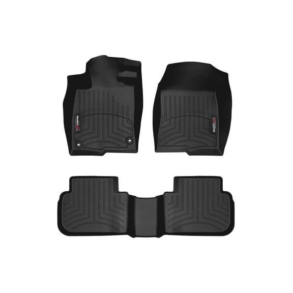 WeatherTech Custom Fit FloorLiners compatible with Civic Si, Integra, Integra Type S, Civic Type R, Civic - 1st & 2nd Row, Black