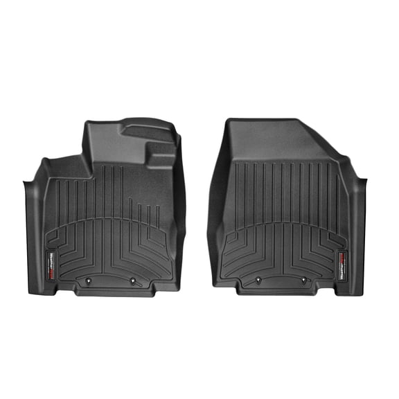 WeatherTech Custom Fit FloorLiners compatible with JX, QX60, Pathfinder - 1st Row (Driver & Passenger), Black