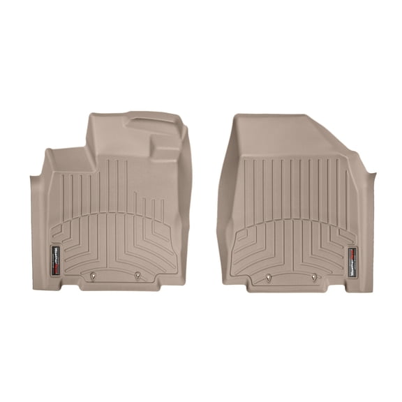 WeatherTech Custom Fit FloorLiners compatible with QX60, JX, Pathfinder - 1st Row (Driver & Passenger), Tan
