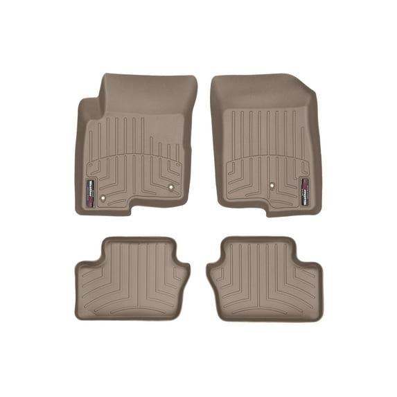 WeatherTech Custom Fit FloorLiners compatible with Jeep Patriot, Compass - 1st & 2nd Row (2-pc. Rear Liner), Tan