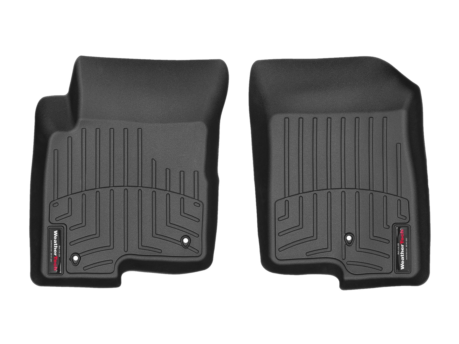 WeatherTech Custom Fit FloorLiners compatible with Jeep Patriot, Compass - 1st Row (Driver & Passenger), Black