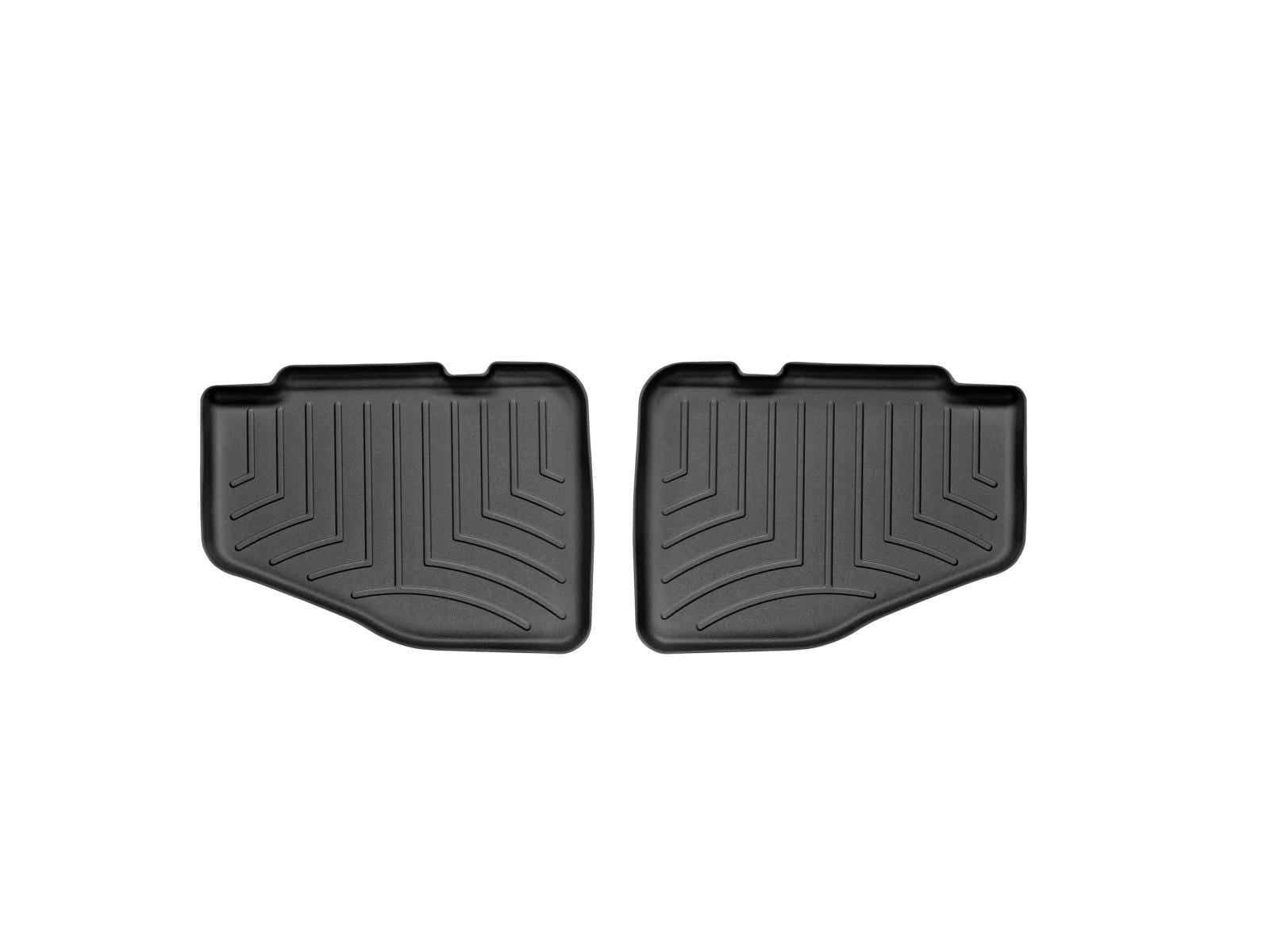 WeatherTech Custom Fit FloorLiners compatible with Jeep Wrangler 2-Door, Wrangler Unlimited 2-Door - 2nd Row (2-Piece Liner), Black