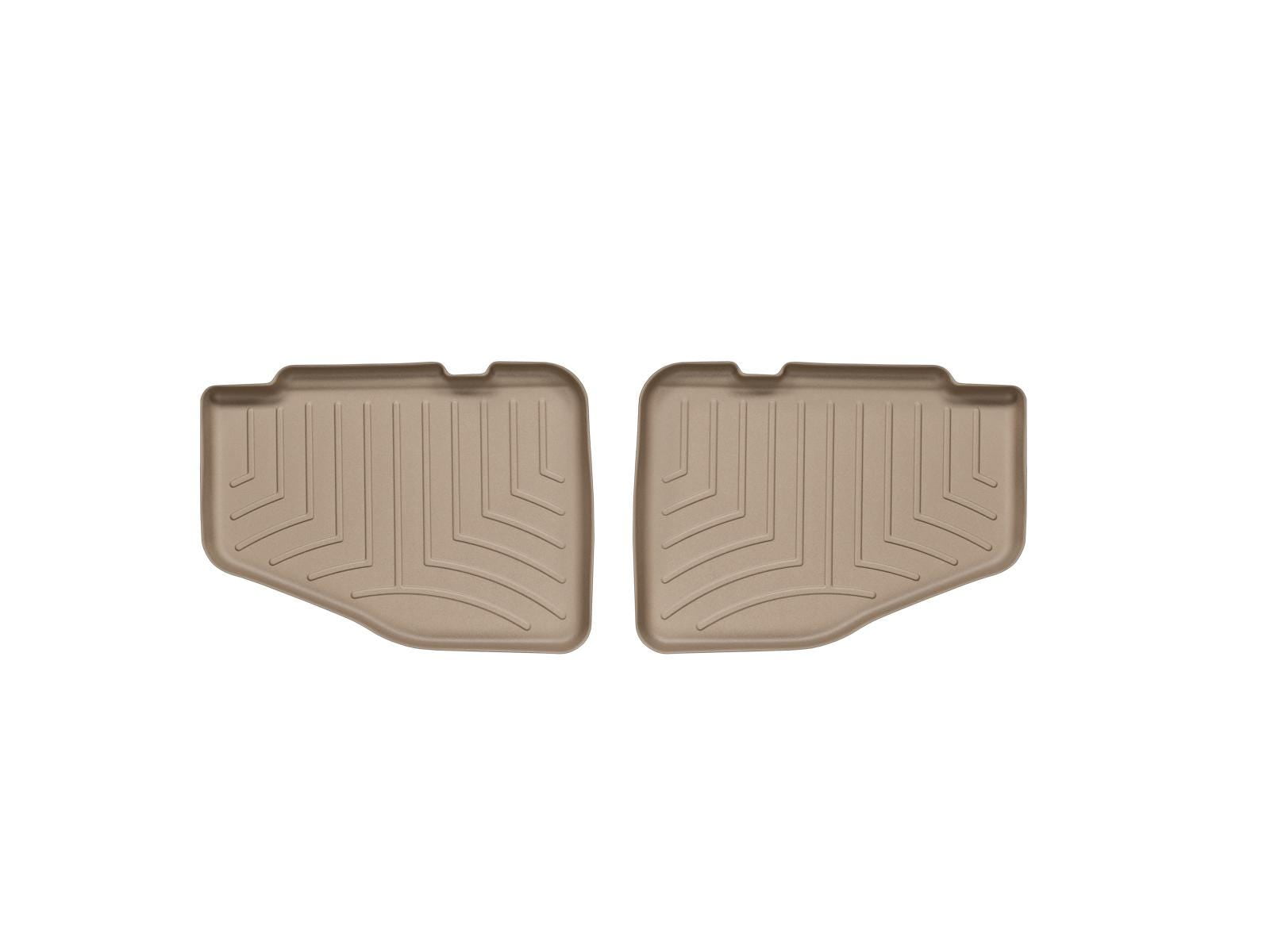 WeatherTech Custom Fit FloorLiners compatible with Jeep Wrangler Unlimited 2-Door, Wrangler 2-Door - 2nd Row (2-Piece Liner), Tan