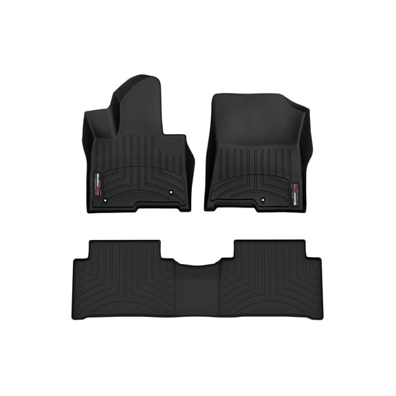 WeatherTech Custom Fit FloorLiners compatible with Kia Sorento Plug-In Hybrid, Sorento Hybrid - 1st & 2nd Row, Black