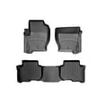thumbnail image 1 of WeatherTech Custom Fit FloorLiners compatible with Land Rover Rover LR4/Discovery 4, LR3/Discovery 3 - 1st & 2nd Row, Black, 1 of 5