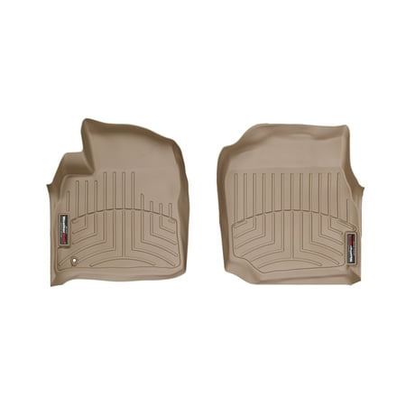 WeatherTech Custom Fit FloorLiners compatible with LX, Land Cruiser - 1st Row (Driver & Passenger), Tan