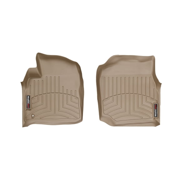 WeatherTech Custom Fit FloorLiners compatible with LX, Land Cruiser - 1st Row (Driver & Passenger), Tan