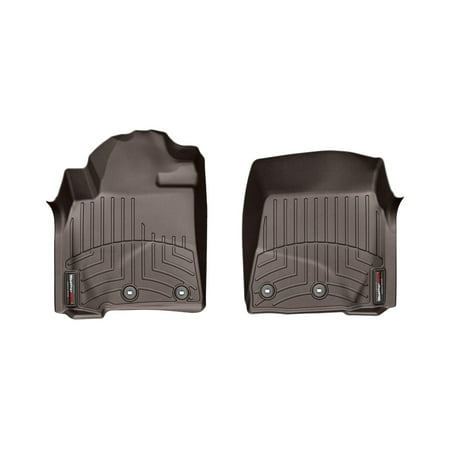 WeatherTech Custom Fit FloorLiners compatible with LX, Land Cruiser - 1st Row (Driver & Passenger), Cocoa