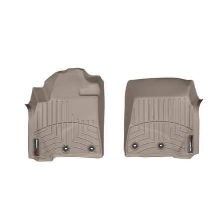 WeatherTech Custom Fit FloorLiners compatible with LX, Land Cruiser - 1st Row (Driver & Passenger), Tan