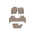 thumbnail image 1 of WeatherTech Custom Fit FloorLiners compatible with Land Rover Rover Discovery - Complete Set (1st, 2nd, & 3rd Row), Tan, 1 of 5