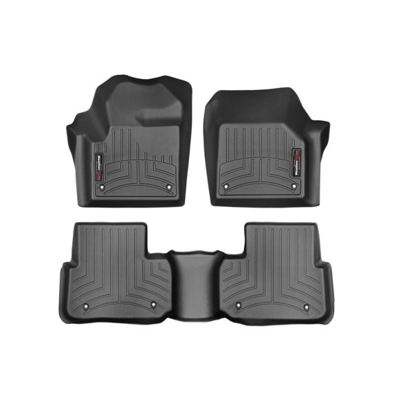 WeatherTech Custom Fit FloorLiners compatible with Land Rover Rover Discovery Sport - 1st & 2nd Row, Black
