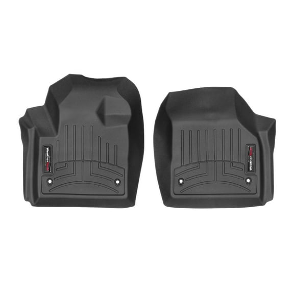 WeatherTech Custom Fit FloorLiners compatible with 2020-2025 Land Rover Rover Discovery Sport - 1st Row (Driver & Passenger), Black