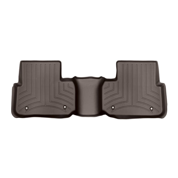 WeatherTech Custom Fit FloorLiners compatible with Land Rover Rover Discovery Sport - 2nd Row, Cocoa