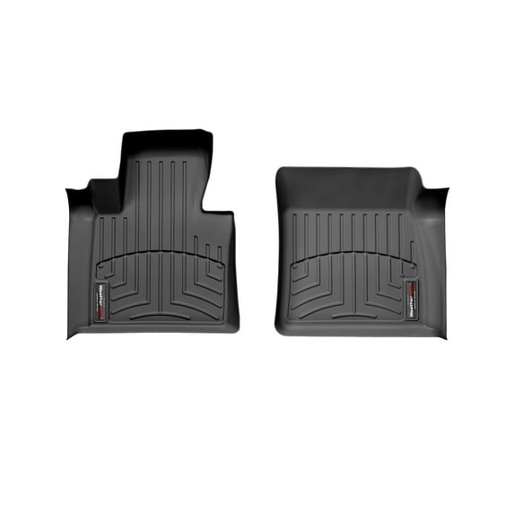 WeatherTech Custom Fit FloorLiners compatible with 2003-2006 Land Rover Rover Range Rover - 1st Row (Driver & Passenger), Black