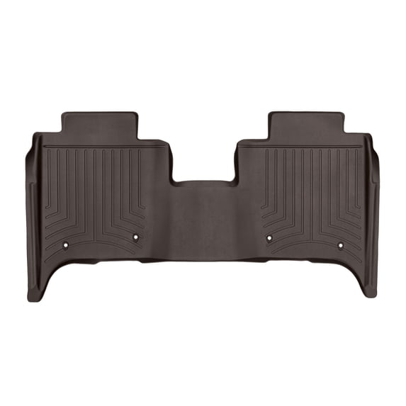 WeatherTech Custom Fit FloorLiners compatible with Land Rover Range Rover - 2nd Row, Cocoa