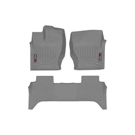 WeatherTech Custom Fit FloorLiners compatible with Land Rover Rover Range Rover PHEV - 1st & 2nd Row, Grey