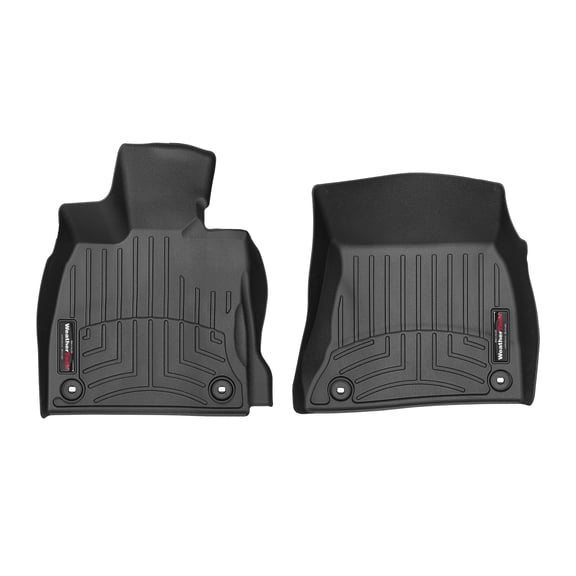 WeatherTech Custom Fit FloorLiners compatible with Lexus LS, LS Hybrid - 1st Row (Driver & Passenger), Black