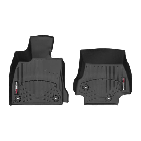 WeatherTech Custom Fit FloorLiners compatible with Lexus LS, LS Hybrid - 1st Row (Driver & Passenger), Black