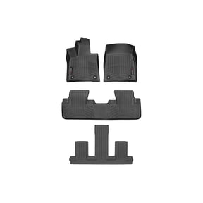 WeatherTech Custom Fit FloorLiners compatible with Lexus RX, RX Hybrid - Complete Set (1st, 2nd, & 3rd Row), Black