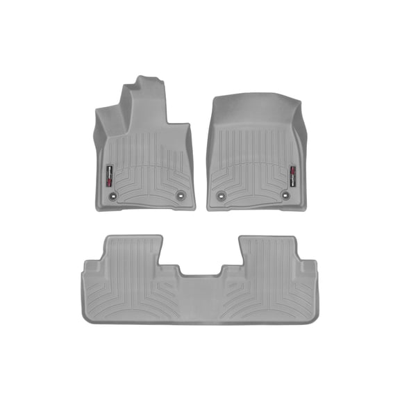 WeatherTech Custom Fit FloorLiners compatible with Lexus RX, RX Hybrid - 1st & 2nd Row, Grey
