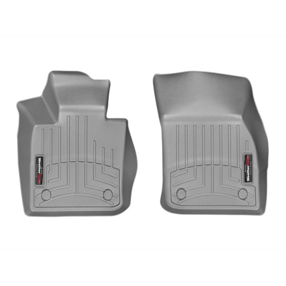 WeatherTech Custom Fit FloorLiners compatible with MINI Hardtop, Cooper SE (Electric), Convertible - 1st Row (Driver & Passenger), Grey