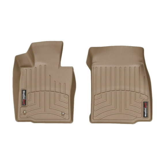 WeatherTech Custom Fit FloorLiners compatible with MINI Countryman, Paceman - 1st Row (Driver & Passenger), Tan