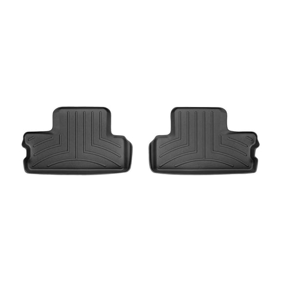 WeatherTech Custom Fit FloorLiners compatible with MINI Cooper, Hardtop, Coupe - 2nd Row (2-Piece Liner), Black