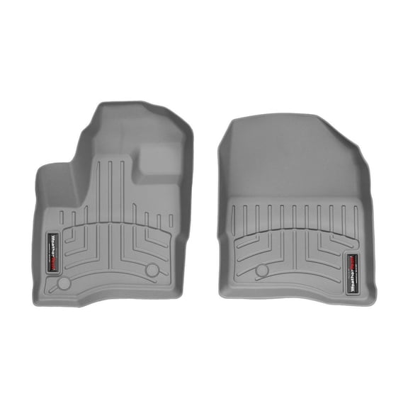 WeatherTech Custom Fit FloorLiners compatible with MKS, Taurus - 1st Row (Driver & Passenger), Grey