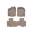 thumbnail image 1 of WeatherTech Custom Fit FloorLiners compatible with MKX, Edge - 1st & 2nd Row, Tan, 1 of 5