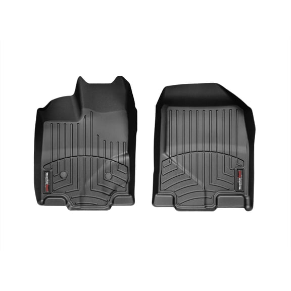 WeatherTech Custom Fit FloorLiners compatible with Edge, MKX - 1st Row (Driver & Passenger), Black