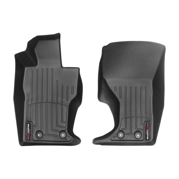WeatherTech Custom Fit FloorLiners compatible with 124 Spider, MX-5 Miata - 1st Row (Driver & Passenger), Black