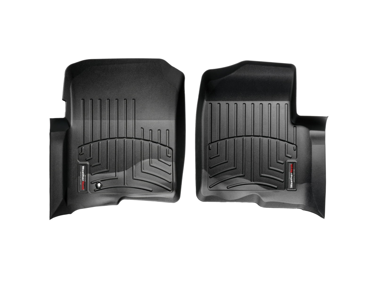 WeatherTech Custom Fit FloorLiners compatible with F-150, Mark LT - 1st Row (Driver & Passenger), Black