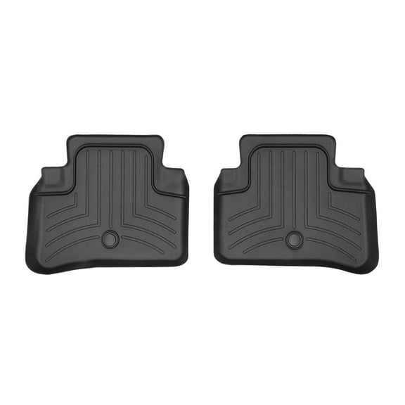 WeatherTech Custom Fit FloorLiners compatible with Mercedes AMG CLS 63 S, CLS 63 AMG, CLS 63 AMG S, CLS-Class - 2nd Row (2-Piece Liner), Black