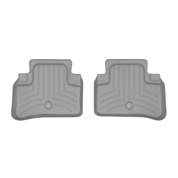 WeatherTech Custom Fit FloorLiners compatible with Mercedes AMG CLS 63 S, CLS 63 AMG, CLS-Class, CLS 63 AMG S - 2nd Row (2-Piece Liner), Grey