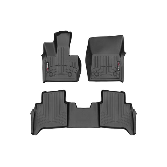 WeatherTech Custom Fit FloorLiners compatible with Mercedes AMG G 63, G-Class SUV, AMG G 63 SUV, G-Class - 1st & 2nd Row, Black